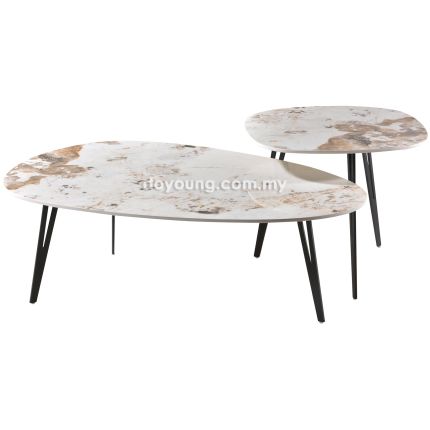 BAMBI (Oval110x70, 55cm Set-of-2 Ceramic) Coffee Tables