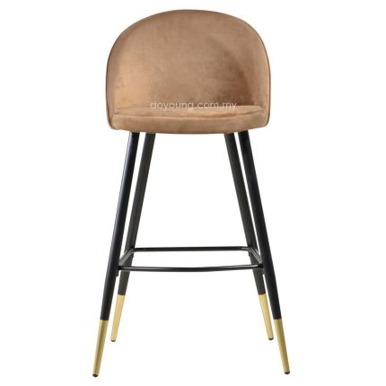 CALLAS II (SH75cm Velvet,Brown) Bar Chair