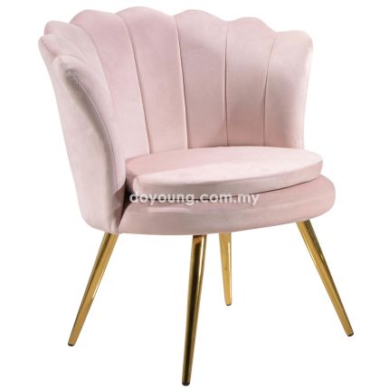 JORIK (60cm Velvet, Pink) Lounge Chair (EXPIRING)