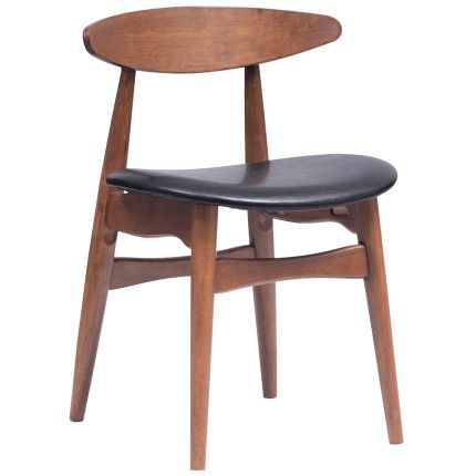 CH33 V (Walnut, Faux Leather) Side Chair*