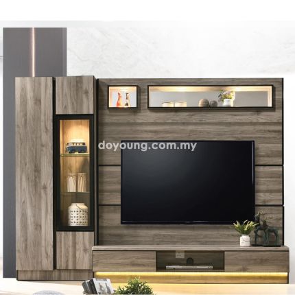 FLORIAN (257x44H195cm) Freestanding TV Cabinet Set