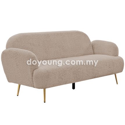 FLUFFY II (208cm Fleece, Light Brown) Sofa