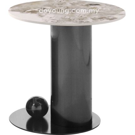 FORSYTH II (Ø50H51cm Ceramic, Titanium) Side Table