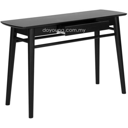 RITO (120x35cm Black) Rubberwood Console Table*