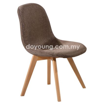 EAMES W1 II Side Chair (Upholstered, Natural Beech Leg - EXPIRING replica)