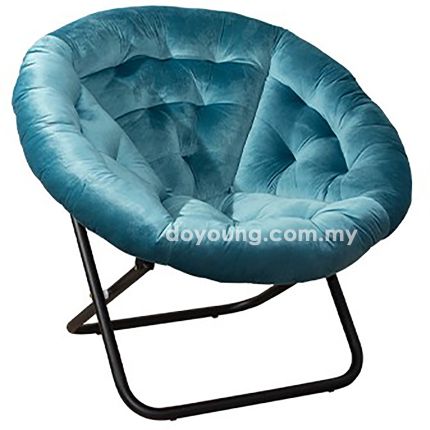 GABRIEL (86cm Velvet - Blue) Easy Chair*