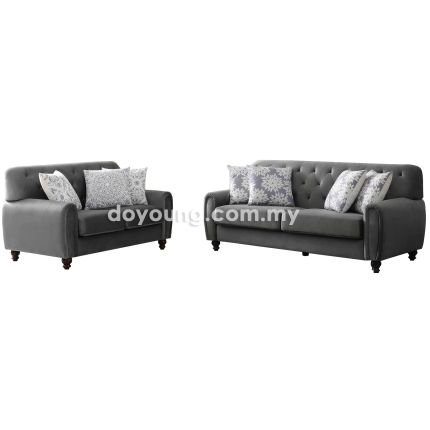 GABIN (145+98cm Velvet) Sofa Set