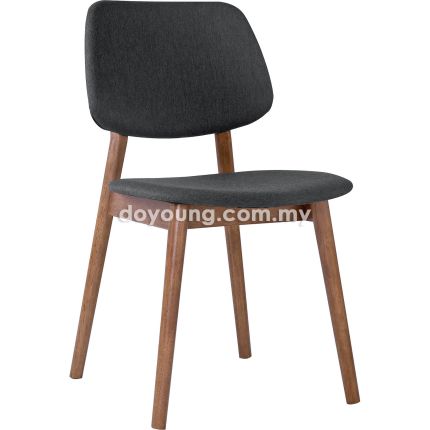GENEVA (Upholstered, Dark Grey) Side Chair