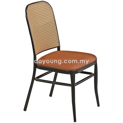 CAMARA Metal II (PP Rattan, Faux Leather) Side Chair