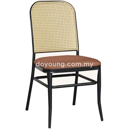 CAMARA Metal II (PP Rattan, Faux Leather) Side Chair