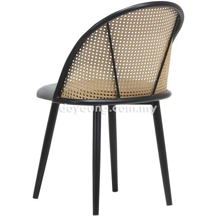 GENIE (PP Rattan, Velvet - Light Grey) Side Chair