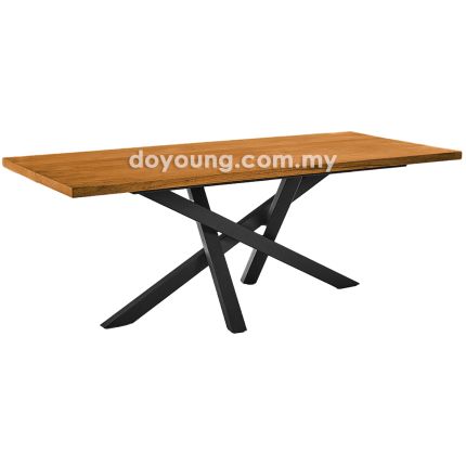SPEDRA (240x100cm Semangkok - Golden Brown) Dining Table (CUSTOM)