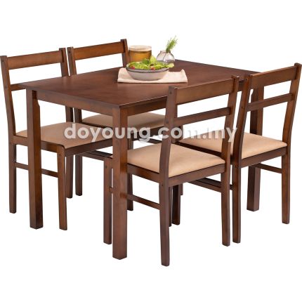 GRAYSON (110x70cm) 1+4 Dining Table Set*