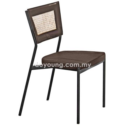 GRIVA (Faux Leather, Rattan) Side Chair