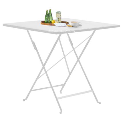 TONJE (▢80cm White) Foldable Tea Table