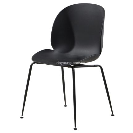 BEETLE (Black) Side Chair (PP replica)