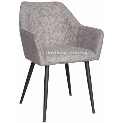 HAKON II (Leathaire - Grey) Armchair