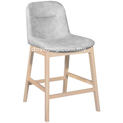 HALDEN III (SH61cm Whitewash, Light Grey) Chesterfield Counter Chair