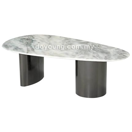 ELSKA II (130x70cm Lasered Natural Stone - Light Grey) Coffee Table