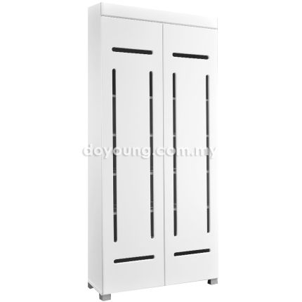 HASTING II (79H178cm White) 2 Door Shoe Cabinet 