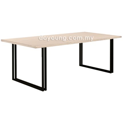 HAYDEN II (150x90cm Rubberwood - WhiteWash) Dining Table (CUSTOM)