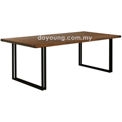 HAYDEN II (150x90cm Rubberwood - Walnut) Dining Table (CUSTOM)