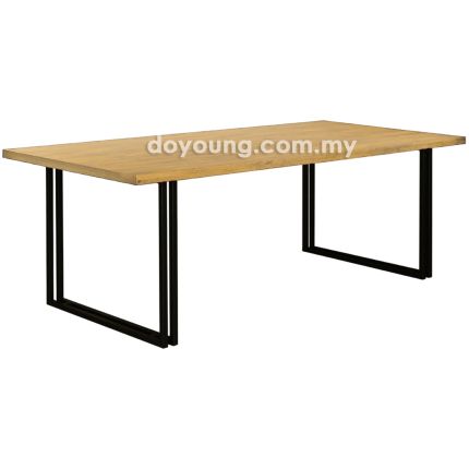 HAYDEN II (150x90cm Rubberwood - Yellow Oak) Dining Table (CUSTOM)