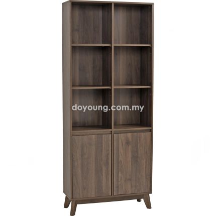 HAYLEN (80H195cm Walnut) Bookcase*