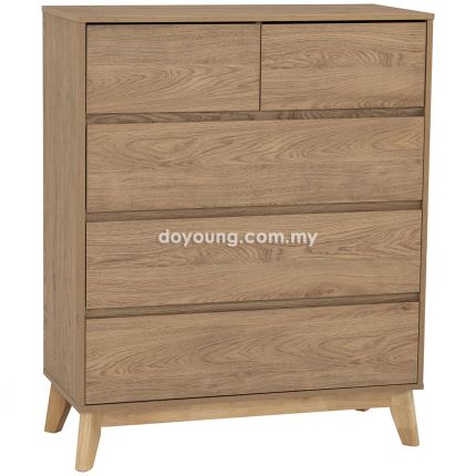 HAYLEN (90H110cm) Tall Chest of Drawers*