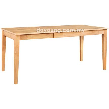CABRIE III (120-180x75cm Rubberwood) Expandable Dining Table (Internal Leaves)
