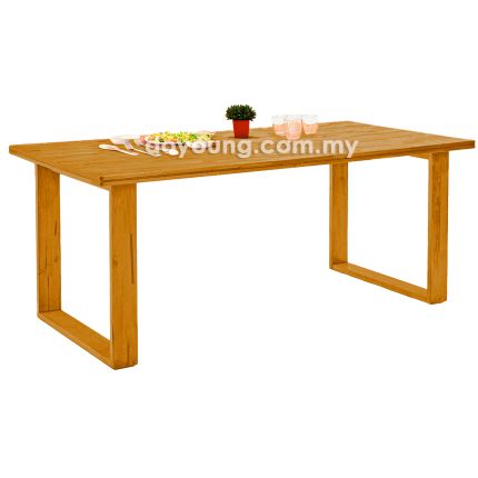 BAYLEN+ (150x90cm Rubberwood - Golden Brown) Dining Table (CUSTOM)