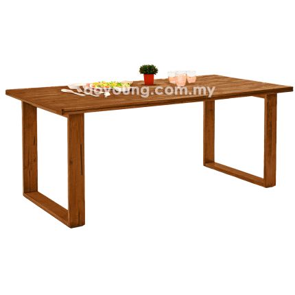 BAYLEN+ (150x90cm Rubberwood - Walnut) Dining Table (CUSTOM)