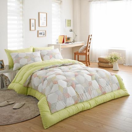 HEXA GREEN Made-In-Korea (Queen/King) Comforter Set