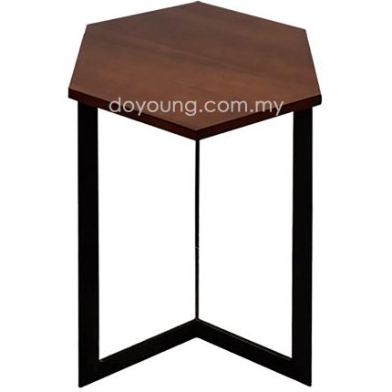 KATRYN (37cm Almond Wood) Side Table (CLEARANCE)