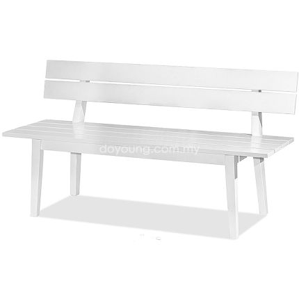 HIMIG (120cm White) Rubberwood Bench (EXPIRING)*