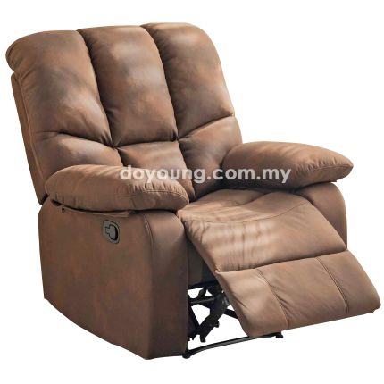HOUGHTON (92cm Leathaire) Manual Recliner