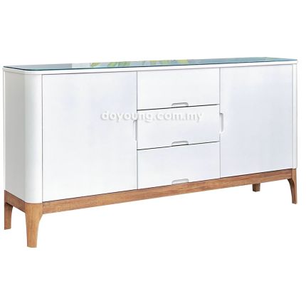 ORLANDO (160cm) Sideboard with Glass Top