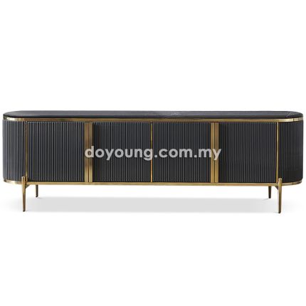 MITCHELL (200cm Gold) Faux Marble Top TV Console