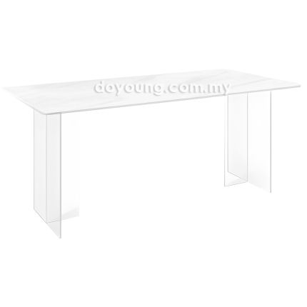 NERINA III (180x90cm Acrylic Leg) Dining Table