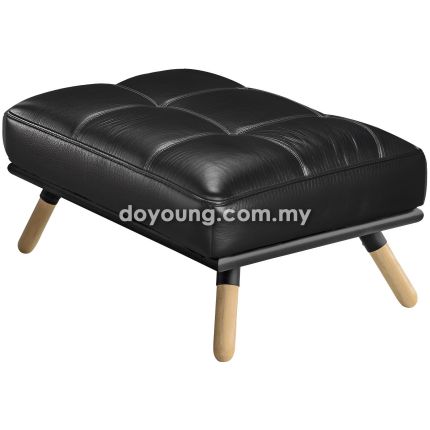 KOYO (100x60SH43cm Faux Leather - Black) Ottoman