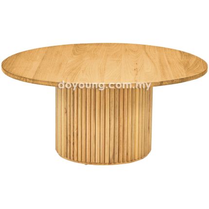 INDIRA+ (Ø90cm Rubberwood - Yellow Oak) Coffee Table (CUSTOM)
