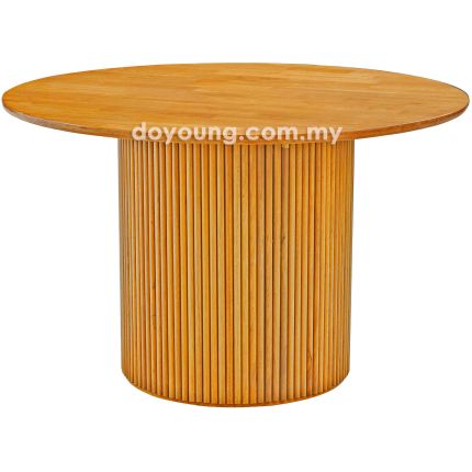 INDIRA+ (Ø90/120/150/180cm Solid Wood) Dining Table (CUSTOM)