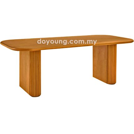 INDIRA+ II (150/180/210/240/300cm Solid Wood) Dining Table (CUSTOM)