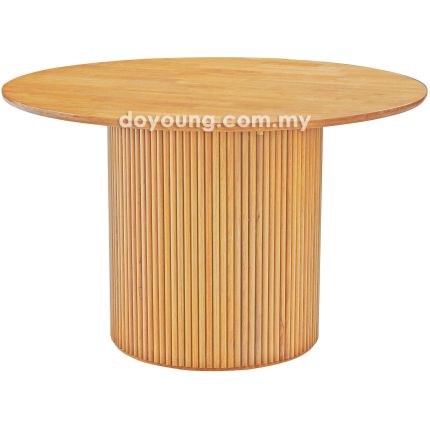INDIRA+ (Ø120cm Semangkok - Rustic Oak) Dining Table (CUSTOM)