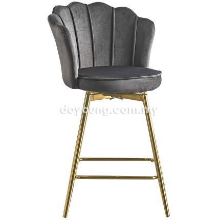 JORIK III (SH63cm Grey) 360° Swivel Counter Chair 