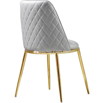 KADEE II (Light Grey) Gold Side Chair