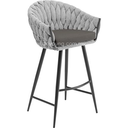 SAPPHIER (SH75cm Grey) Bar Chair