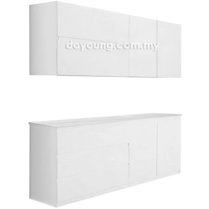 KENDRA (180H72cm) Wall Mounted + (182H85cm Ceramic) Kitchen Cabinet