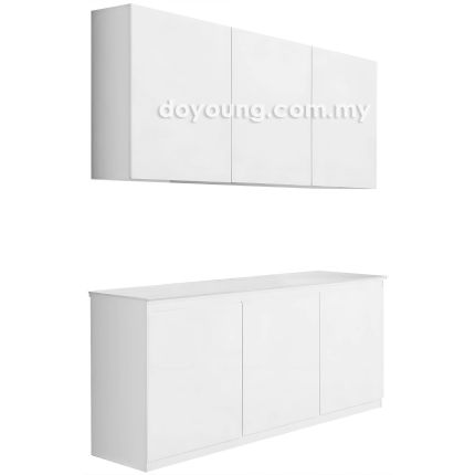 KENDRA (136H72cm) Wall Mounted + (137H85cm Ceramic) Kitchen Cabinet