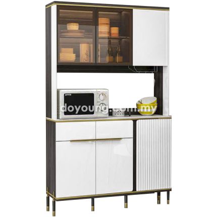 KENNA (120H200cm Ceramic, High Gloss) Kitchen Cabinet